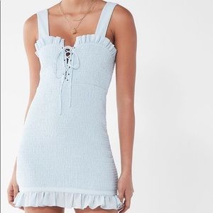 Baby blue mini dress
